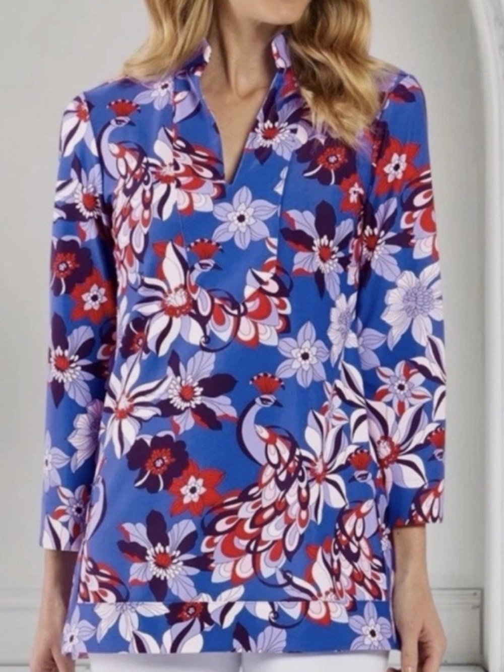 Jude Connally Blue Floral Peacock Set NWT Size Medium
